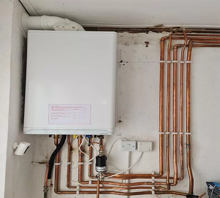 Completed plumbing work